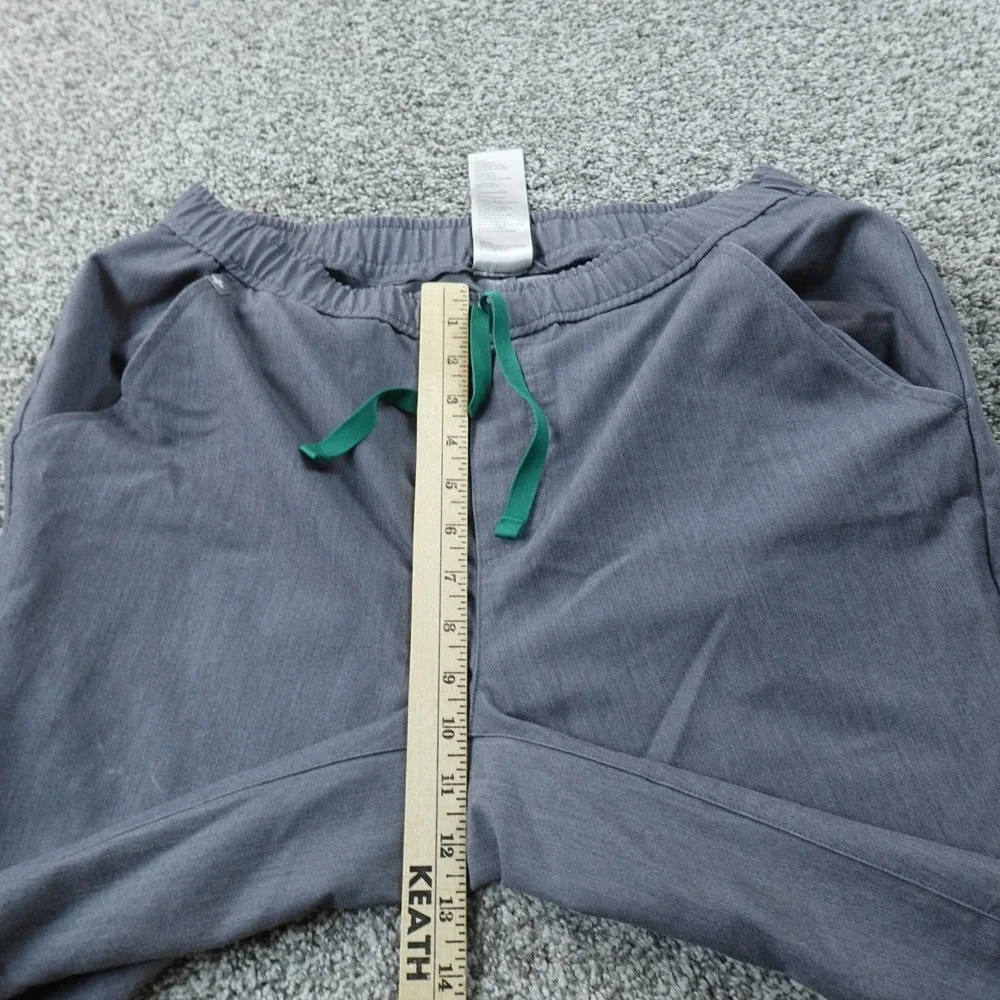 FIGS Pants Mens M Gray Tansen Scrub Bottomm Jogger Drawstring Stretch Medical